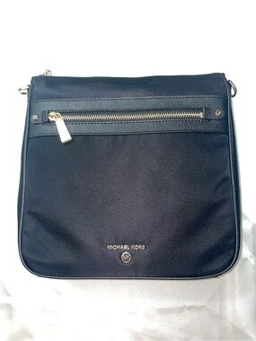 Michael Kors Black Crossbody with Gold Accents